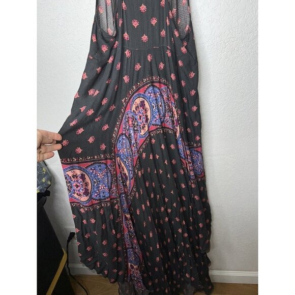 Intimately Free People Floral Boho Button Down Midi Maxi Tank Dress - Medium Y - Picture 7 of 9